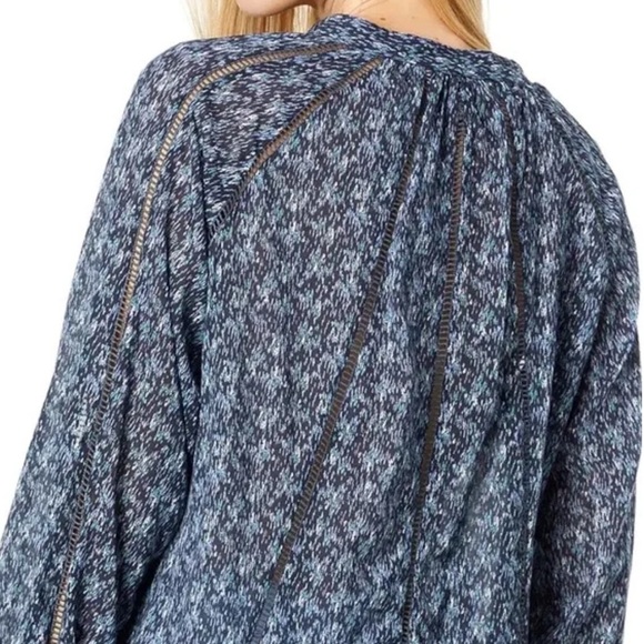 NWT Joie Dracha Tie Neck Blouse - Picture 4 of 15